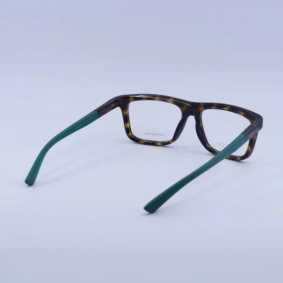 Gucci GG1737O Eyeglasses Havana Green Acetate Gucci GG1737O 004 Eyeglasses Havana/Green 54mm Rectangle Frame main image 3